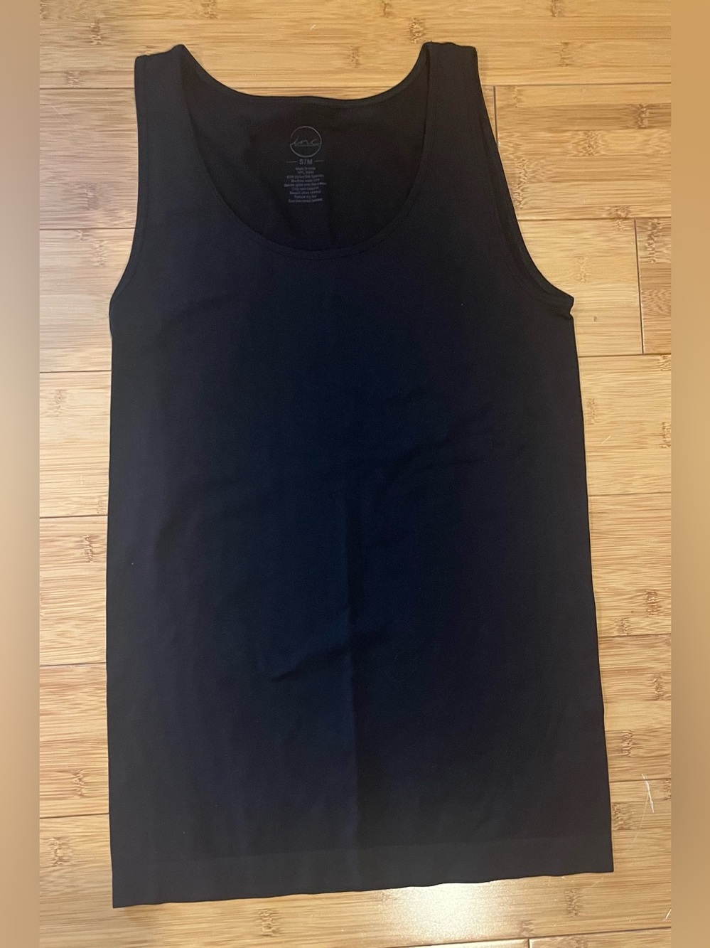 INC International Concepts Black Scoop Neck Tank Top